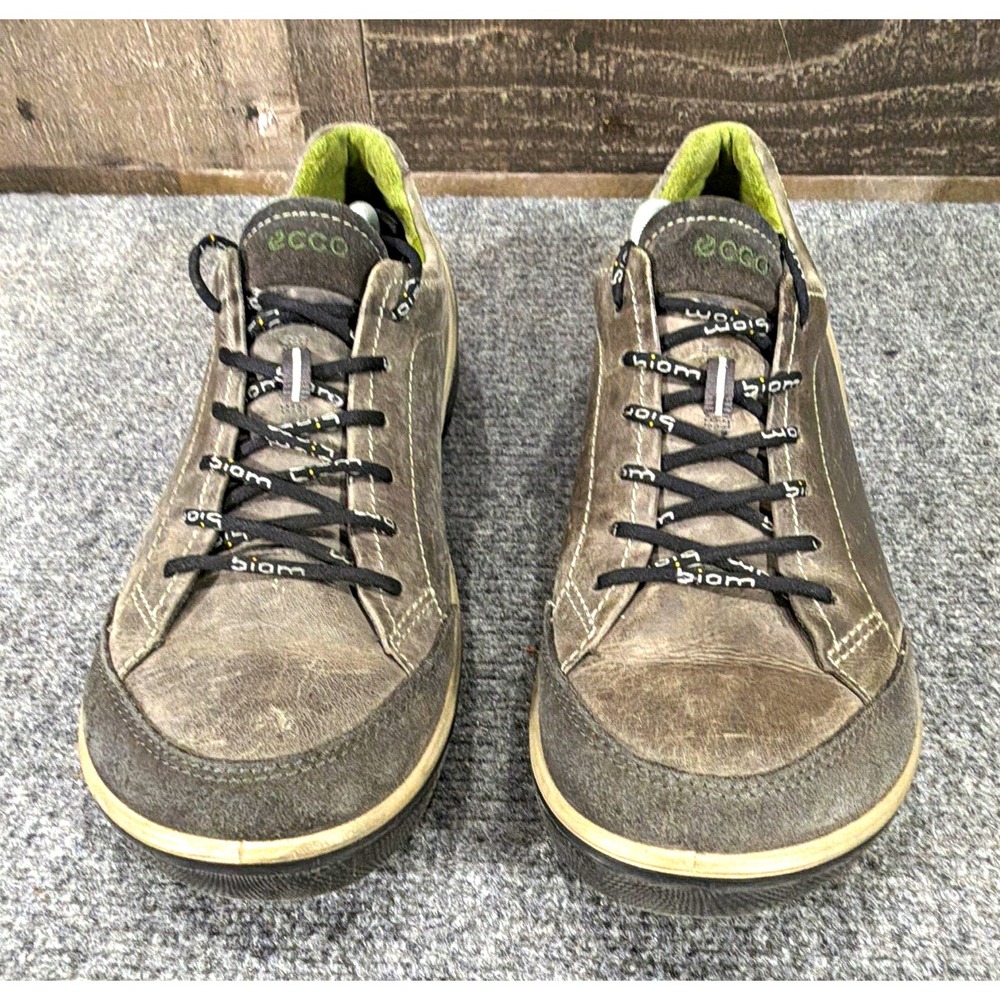 ECCO BIOM Sneakers Mens 11 Gray Lace Up Low Top Walking Shoes Rubber Sole